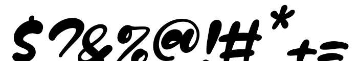 Candy Water Italic Font OTHER CHARS