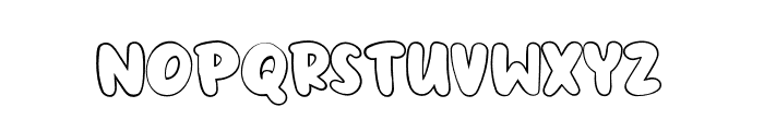 CandyPaint-Outline Font LOWERCASE