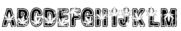 Cannabis Retro Full Font UPPERCASE