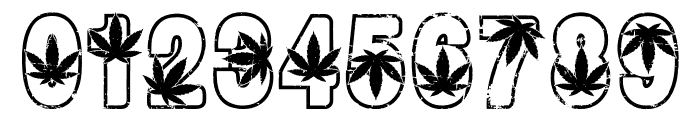 Cannabis Retro Font OTHER CHARS