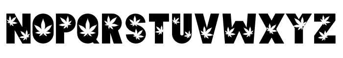 Cannabis Font UPPERCASE