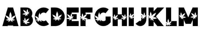 Cannabis Font LOWERCASE