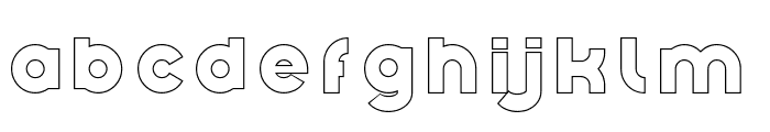 Canon Ball-Hollow Font LOWERCASE