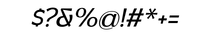 Canosa-Italic Font OTHER CHARS