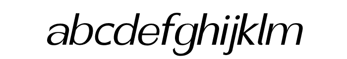 Canosa-LightItalic Font LOWERCASE