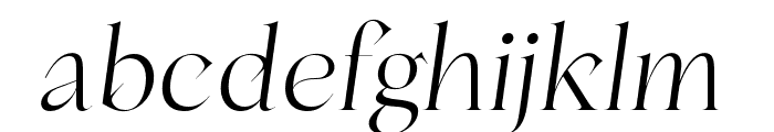 Canteria Italic Font LOWERCASE