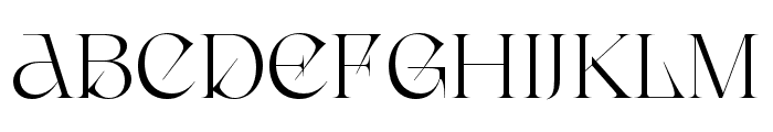 Canteria Regular Font UPPERCASE