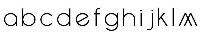 Cantrox ExtraLight Font LOWERCASE