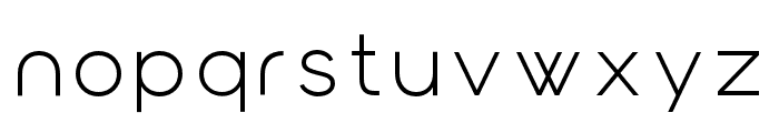 Cantrox ExtraLight Font LOWERCASE