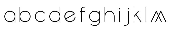 Cantrox Thin Font LOWERCASE