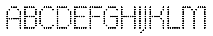 Capsplay  Dot Font UPPERCASE