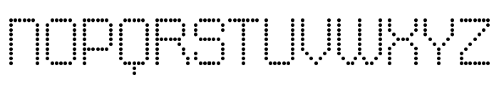 Capsplay  Dot Font UPPERCASE