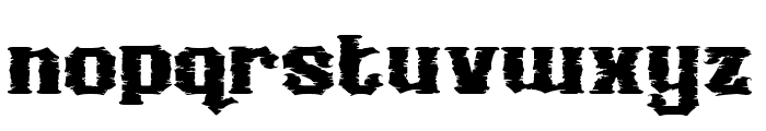 CaptainRoughcut Font LOWERCASE