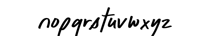 Caption Handwriting Italic Font LOWERCASE