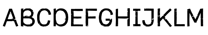 Capybara Rough Font UPPERCASE