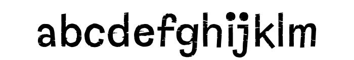 Capybara Rough Font LOWERCASE