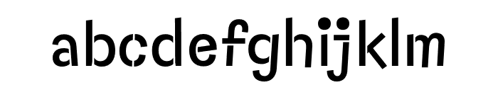 Capybara Stencil Font LOWERCASE