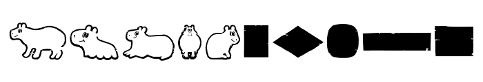 Capybara Z Dingbats Rough Font OTHER CHARS