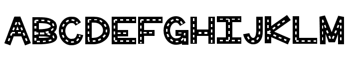 Car Party Regular Font LOWERCASE