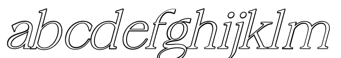 Cardinal Flower Slant Outline FONT