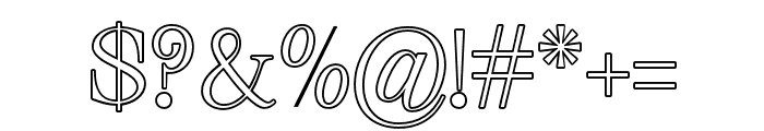 CardinalFlower-Outline Font OTHER CHARS