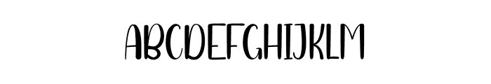 Carefree Font UPPERCASE