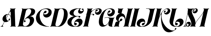 Carevo Italic Font UPPERCASE