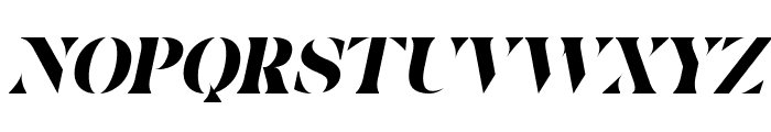 Carista Bold Italic Font UPPERCASE