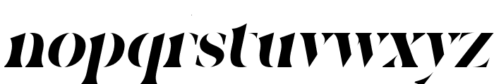 Carista Bold Italic Font LOWERCASE