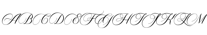 Carista Calligraphy Regular Font UPPERCASE