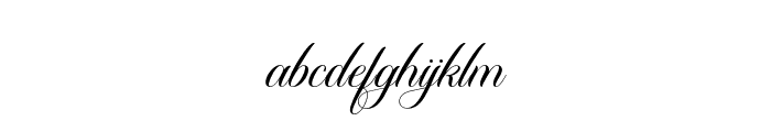 Carista Calligraphy Regular Font LOWERCASE