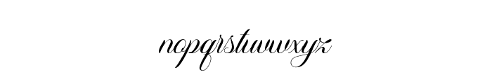Carista Calligraphy Regular Font LOWERCASE