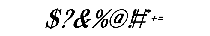 Carizo Bold Italic Font OTHER CHARS