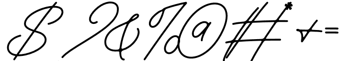 Carizo Handwritten Font OTHER CHARS