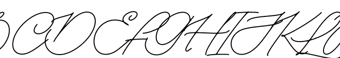 Carizo Handwritten Font UPPERCASE