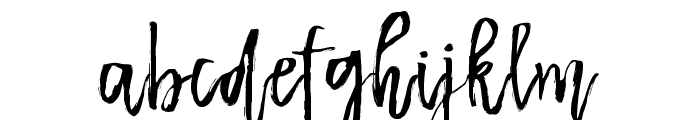 Carlagata Brush Font LOWERCASE