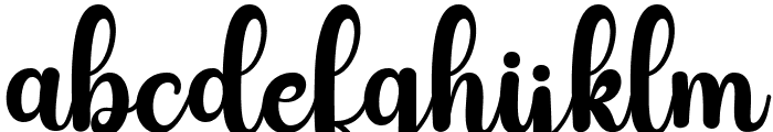 Carley Butterfly Script Regular Font LOWERCASE