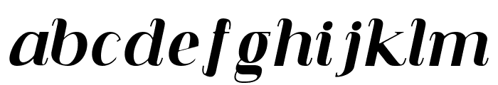 Carlgine Extra Bold Italic Font LOWERCASE