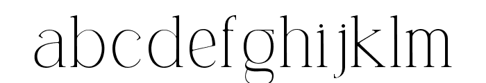 Carlgine Extra Light Font LOWERCASE