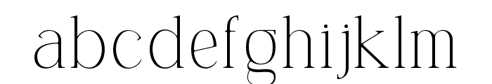 Carlgine-ExtraLight Font LOWERCASE