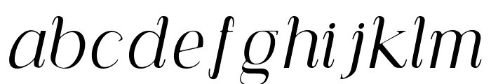 Carlgine-Italic Font LOWERCASE