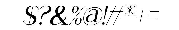 Carlgine Medium Italic Font OTHER CHARS
