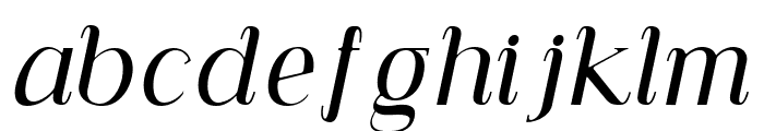 Carlgine Medium Italic Font LOWERCASE