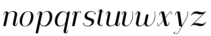 Carlgine-MediumItalic Font LOWERCASE