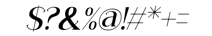 Carlgine Semi Bold Italic Font OTHER CHARS