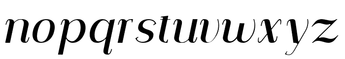 Carlgine Semi Bold Italic Font LOWERCASE