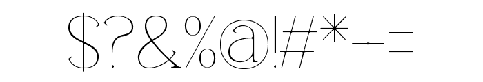 Carlgine-Thin Font OTHER CHARS