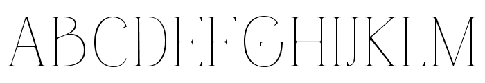 Carlgine-Thin Font UPPERCASE