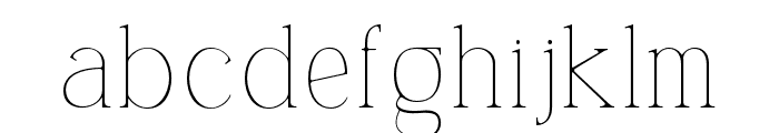 Carlgine-Thin Font LOWERCASE