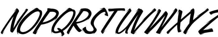 Carlottey Tilted Font UPPERCASE